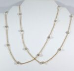 18KY DIA BY THE YARD CHAIN NECKLACE - Image 2