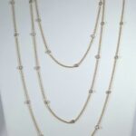 18KY DIA BY THE YARD CHAIN NECKLACE