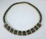3.30CT DIA & ENAMEL 18KY NECKLACE