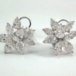 11.84 MARQUISE DIA CLUSTER EARRINGS