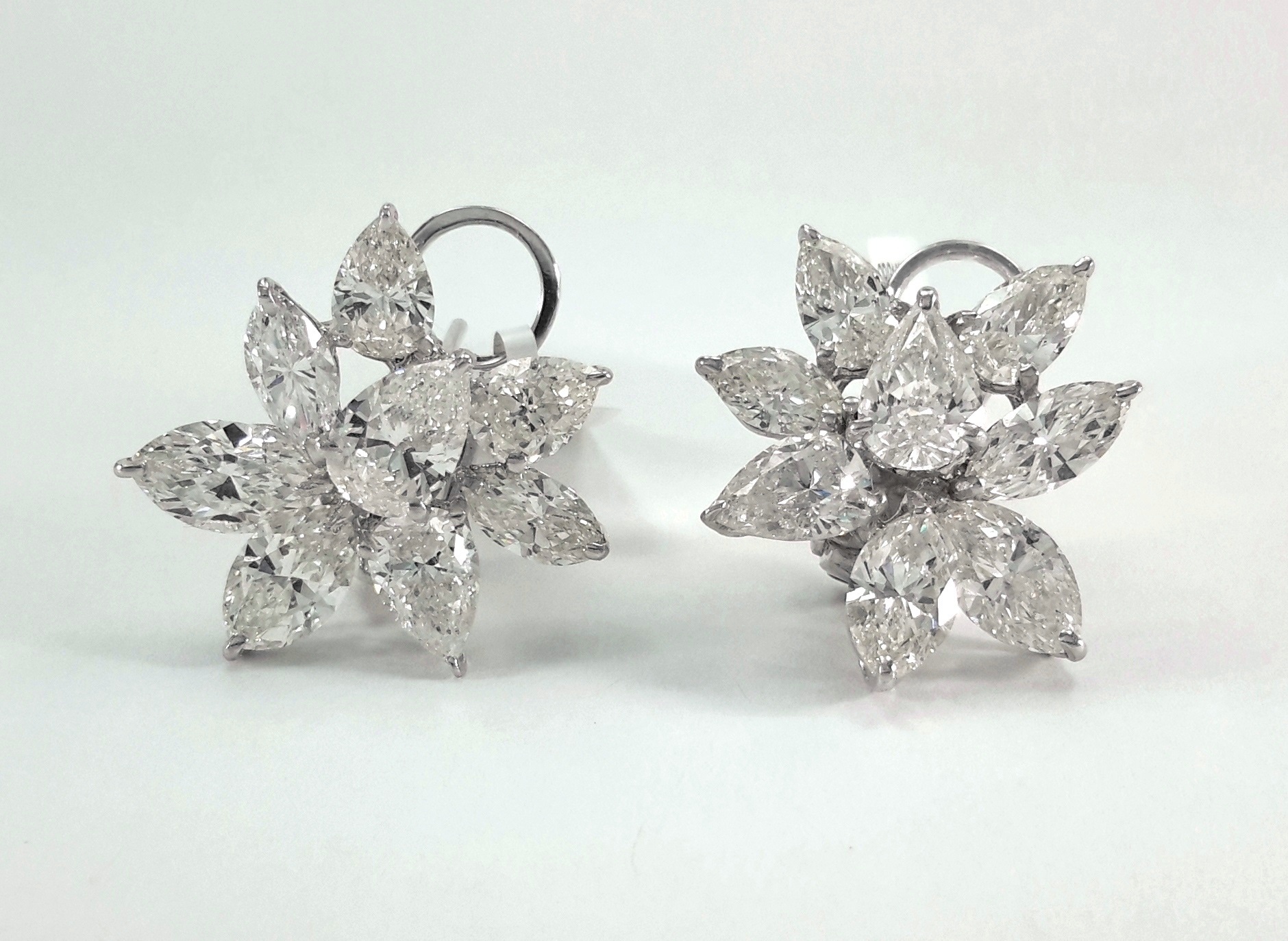 OPG1033 11.84 MARQUISE DIA CLUSTER EARRINGS - Image 1