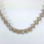 34.88CT FANCY YELLOW DIA NECKLACE