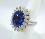 18K W/G DIA/SAPPHIRE RING - Image 5