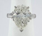 PLAT PEAR-SHAPE DIA RING