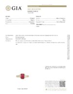 18KY GIA RUBY DIA RING - Image 2