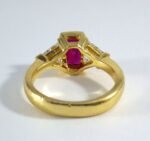 18KY GIA RUBY DIA RING - Image 4