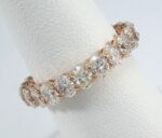 3.02CT OVAL DIA ETERNITY 18KR RING - Image 2