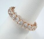 3.02CT OVAL DIA ETERNITY 18KR RING - Image 4
