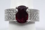 18KW PIGEON BLOOD RUBY DIA RING