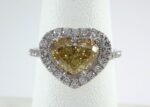 18KW HEART SHAPE RING 72=.65