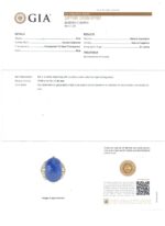 PLAT CABOCHON SAPPHIRE DIA RING - Image 2