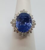 PLAT DIA/SAPHIRE NH GIA RING