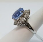 PLAT DIA/SAPHIRE NH GIA RING - Image 5