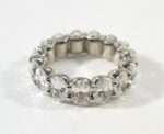 PLAT 6.04CT OVAL DIA ETERNITY RING