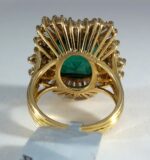 GIA Emerald Zambian F1 14Ky RING - Image 4