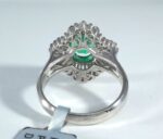 PLAT EMERALD DIA RING - Image 3