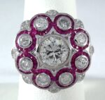 PLAT DIA/RUBY RING