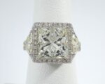 5.03CT PRINCESS-CUT DIA 18KW RING