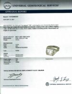5.03CT PRINCESS-CUT DIA 18KW RING - Image 2