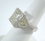 5.03CT PRINCESS-CUT DIA 18KW RING - Image 5
