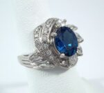 PLAT DIA/SAPPHIRE RING - Image 2
