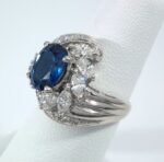 PLAT DIA/SAPPHIRE RING - Image 4