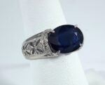 PLAT DIA/SAPPHIRE RING - Image 2
