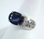 PLAT DIA/SAPPHIRE RING - Image 4