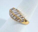 18K Y/G DIA RING - Image 2