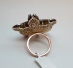 Sil/Gold DiaTurtle Ring CO-18950 - Image 5