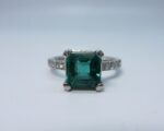 Plat Dia Emerald Ring