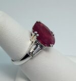 18KW BURMA RUBY DIA RING - Image 3