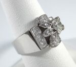 14K WG DIAMOND RETRO RING - Image 2